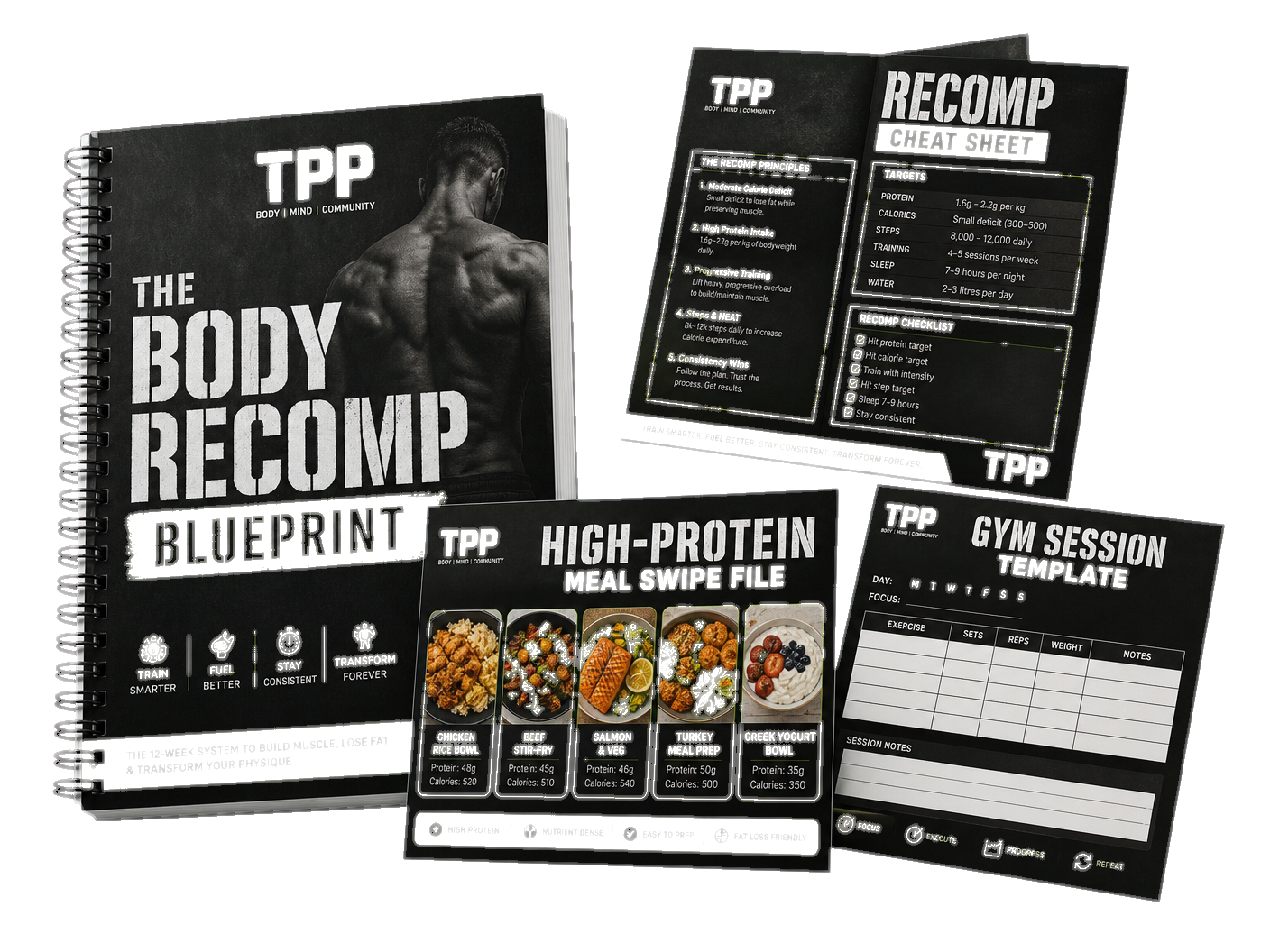 The Body Recomposition Blueprint — Product Mockup